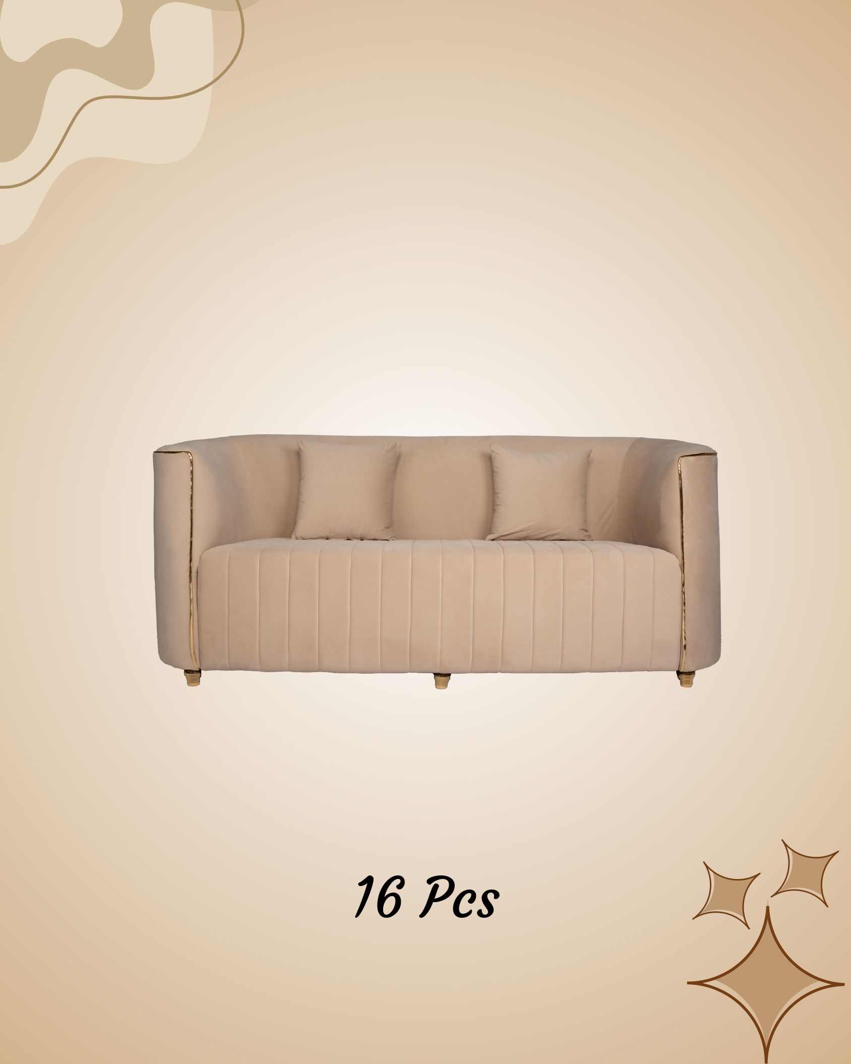 Phagun Decor Co - Beige Sofa